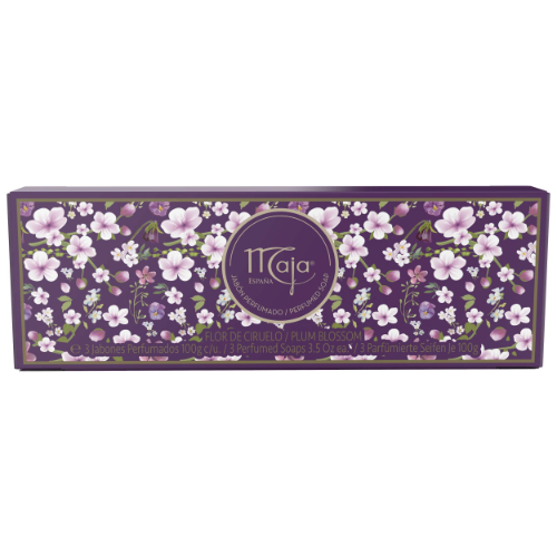 [1005149] Maja Set Jabon Barra Plum Blossom 100 Grs X 3