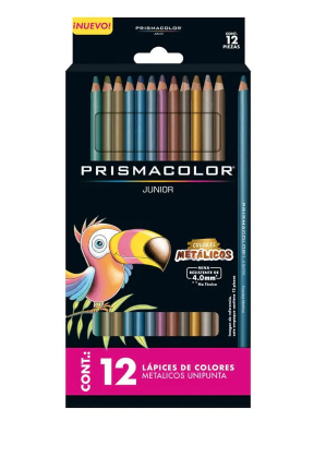 [01154525] PRISMACOLOR 12ct METALIC COLORED PENCIL