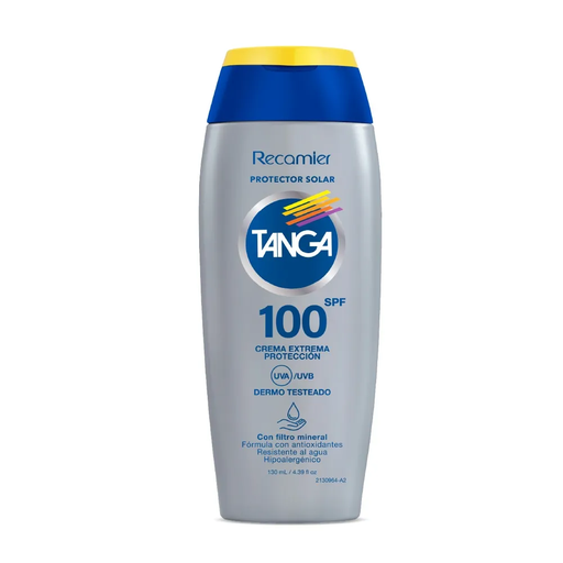 [1156128] Tanga Bloqueador Solar Crema FP 100 130ml