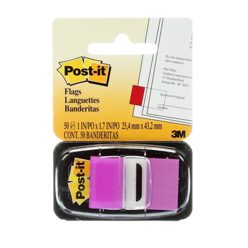 [01151956] POSTIT BANDERITAS PURPUR 680-8 25X43MMZ0