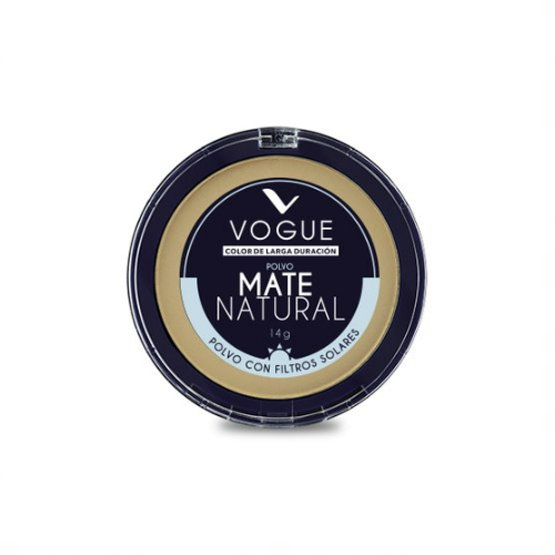 [1009600] VOGUE POLVO COMPACTO MATE NATURAL CANELA 14 GRS