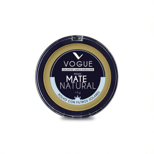 [1009598] VOGUE POLVO COMPACTO MATE NATURAL ACEITUNA 14 GRS