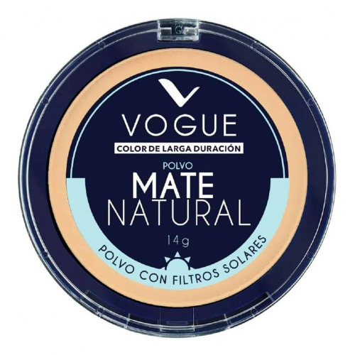 [1009596] Vogue Polvo Compacto Mate Natural Trigueño 14 Grs