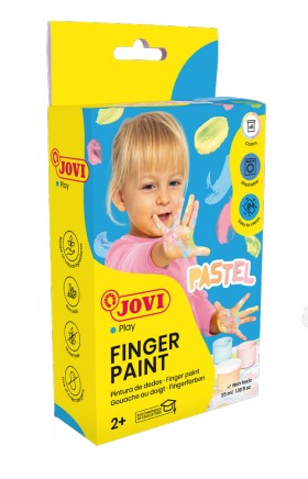 [1154429] Jovi Pintura De Dedos 6 Colores Pastel 35ml