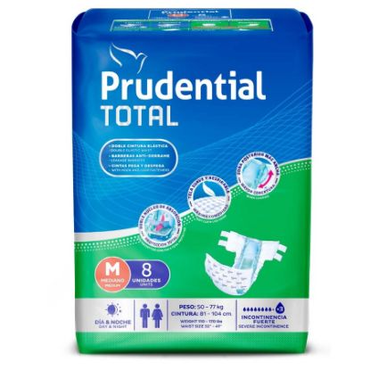 [1010784] Prudential Total Talla M 8 Unidades