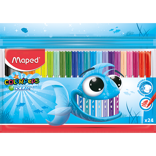[1008345] Maped Marcadores Color Peps Ocean 24 Und