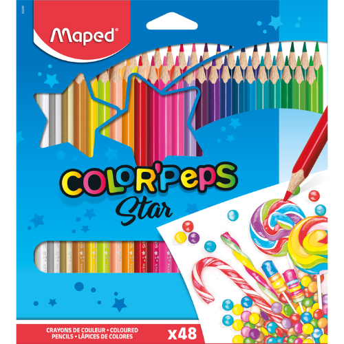 [1000385] Maped Lapices De Colores Peps 48 Und
