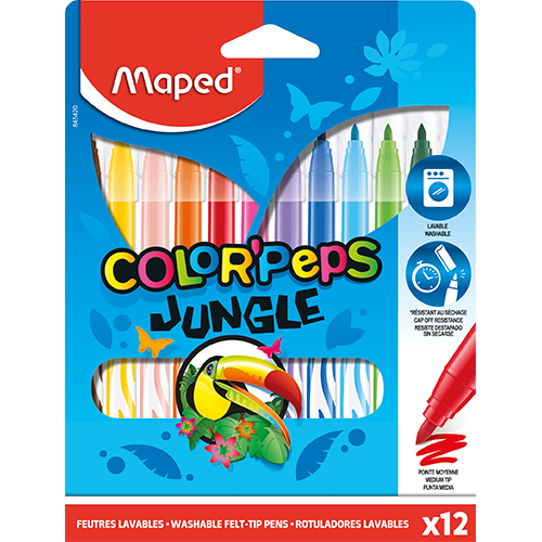 [1010197] Maped Marcadores Jungle 12 Und