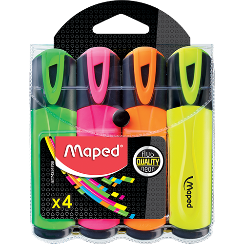 [1008349] Maped Resaltadores Fluopep Blister 4 Und