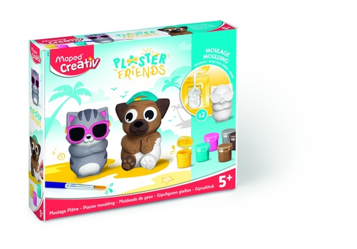 [1155141] Maped Creativ Plaster Friends - Summer (Cat & Dog)