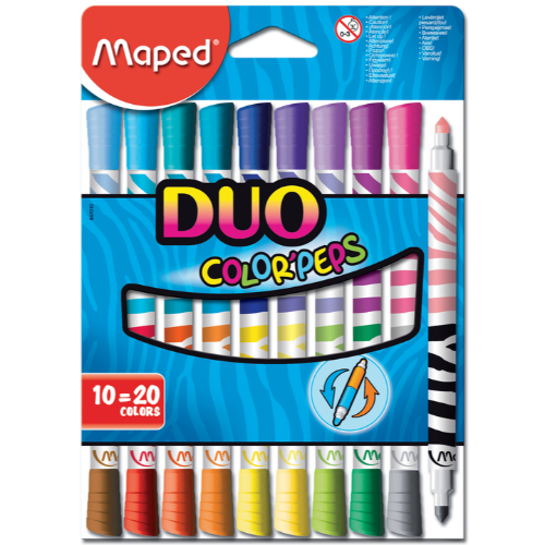 [1008342] Maped Marcadores Color Peps Duo 10 Und