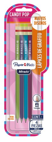 [1153674] Paper Mate Lapices Triangulares Colors Candy 4Und