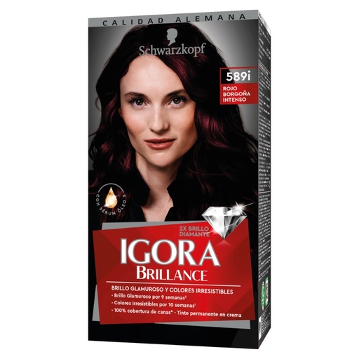[1001455] Igora Brillance Tinte 589I Rojo Borgoña Intenso