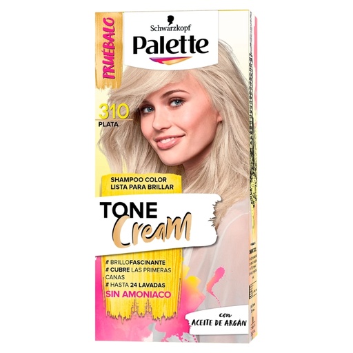 [1001373] Palette Shampoo Color Tone Cream 310 Plata