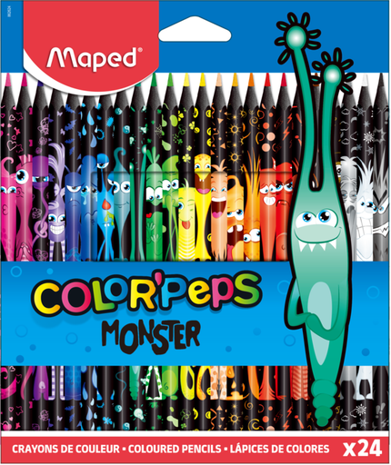 [1153563] Maped Lapices Color Peps Monster 24 Und
