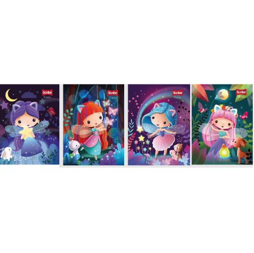 [1154399] Scribe Cuaderno Cosido Raya Ancha Grande 100H Starglow