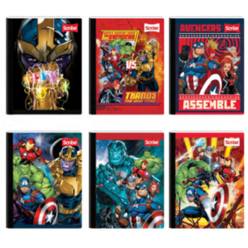 [1007669] Scribe Cuaderno Cosido Doble Raya Grande 100H Avengers 