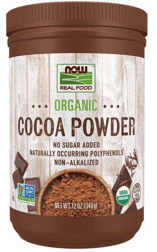 [1155670] Now Cocoa Powder Pure Organic 12 Oz