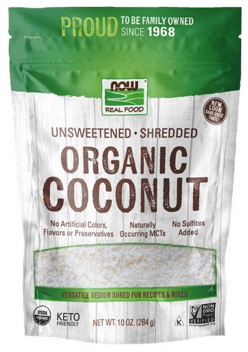 [1155675] Now Coconut Shred Unswet Org  10 Oz