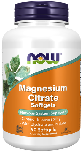 [1155822] Now Magnesium Citrate 134Mg  90 Sgels