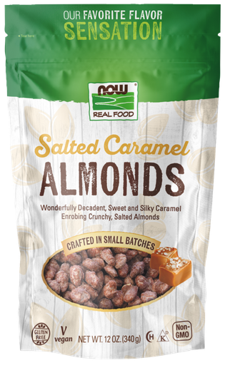 [1155716] Now Salted Caramel Almonds (Dr) 12 Oz