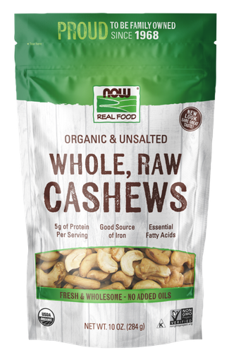 [1155679] Now Organic Cashews, Raw  10 Oz