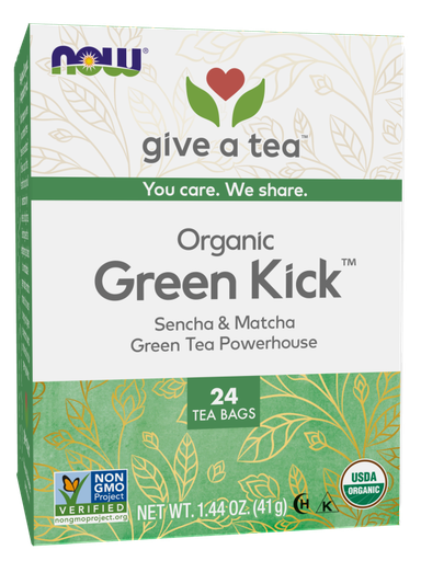 [1155701] Now Green Kick Tea Bags  24 Bags