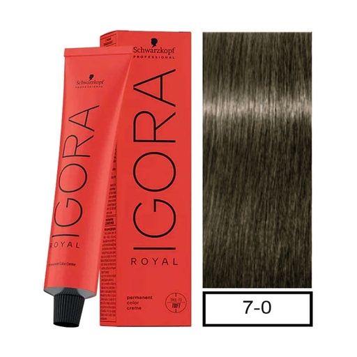 [1001585] Igora Royal Tinte Profesional 7-0 60ml