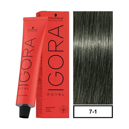 [1001611] Igora Royal Tinte Profesional 7-1 60ml