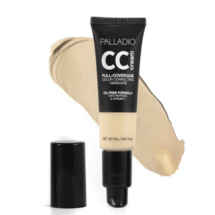 [1155953] Palladio CC Cream Base Máximo Cubrimiento con péptidos y Vitamina C Fair 10CC