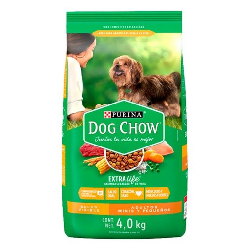 [1153015] Dog Chow Adulto Extra Life Minis/Pequeños 4 Kg