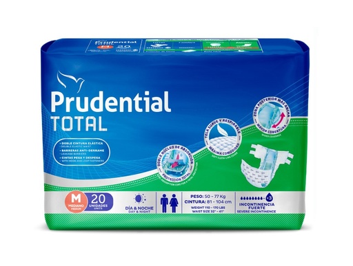 [1010785] Prudential Total Talla M 20 Unidades