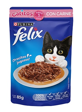 [1153446] Felix Pouch Gatito Carne 85 Gr