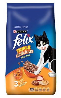 [1153595] Felix Dry Gato Triple Deli Granja 1.5 Kg