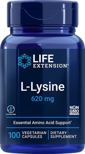 [1002458] LIFE EXTENSION L-LYSINE 620MG 100CAP