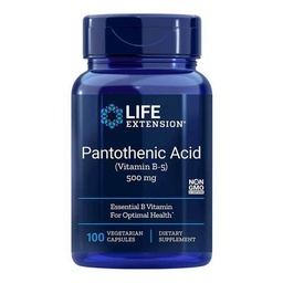 [1151809] LIFE EXTENSION PANTOTHENIC ACID 500 MG